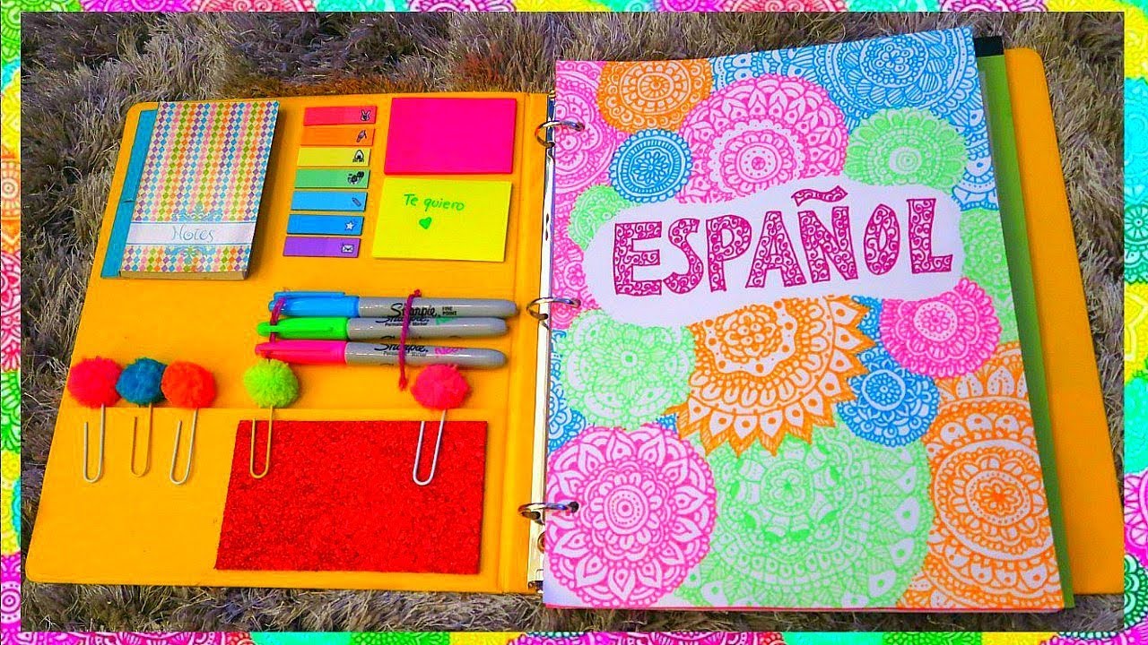 Peaje desencadenar Preparación ♥DIY ORGANIZA Y DECORA TU CARPETA /BELITA ♥ - YouTube