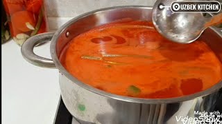 Pomidor Sok Tayyorlash 🍅🥫 Томатный Сок ✅ Tomato Juice Recipe