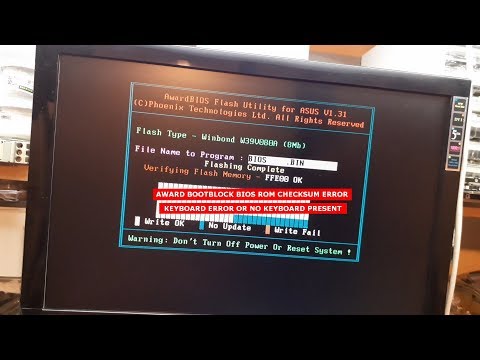 ÖLÜ BIOS KURTARMA/DEAD BIOS RECOVERY/ASUS P5NT WS/FLOPPY DİSKET ile BIOS YÜKLEME