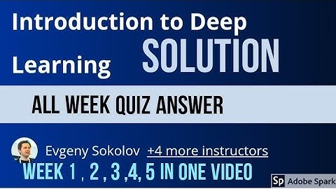 Introduction to deep learning course 1 all quiz answer | specialization in advance machine learning