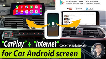 BMW Audi Mercedes Android Screen: How To connect CarPlay and Internet Hotspot simultaneously?