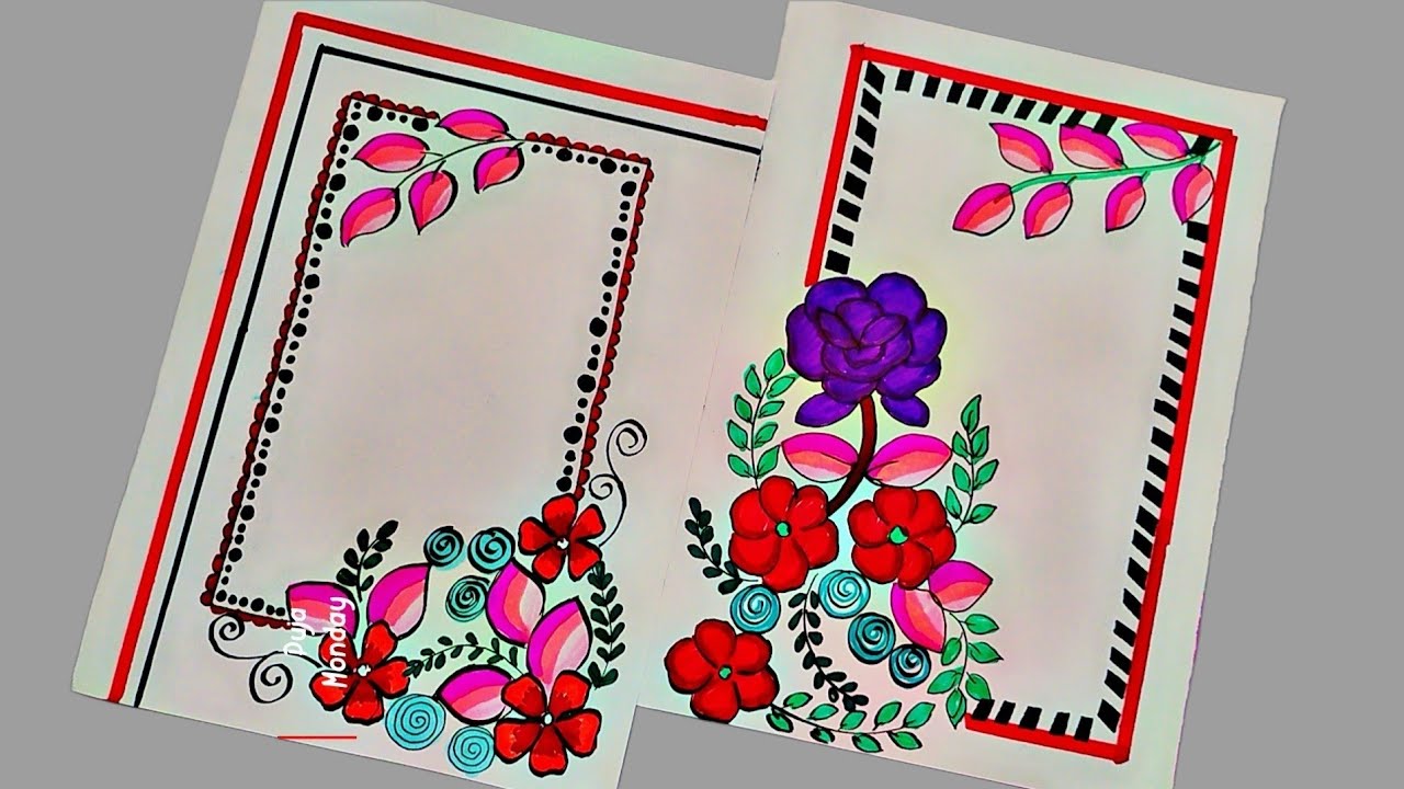 Simple Border Design for Notebook/How To Design Assignment Front Page ...