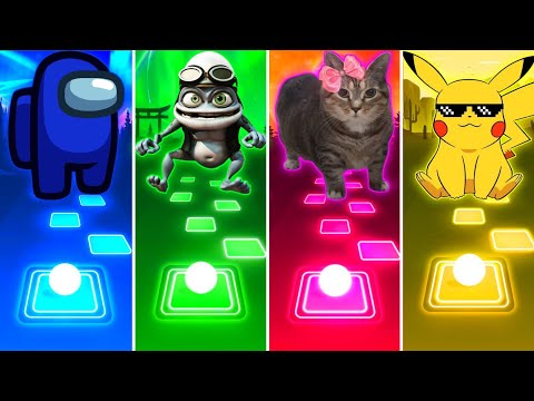 Among Us EDM vs Crazy Frog Coffin Dance vs Oiiaoiia Cat After Dark vs Pikachu Pika Pi - Tiles Hop