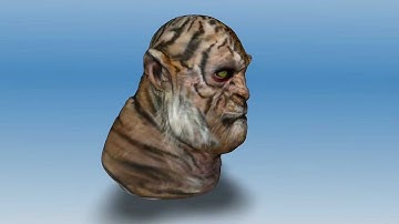 Tigerman Character 123D Sculpt Autodesk by Chris