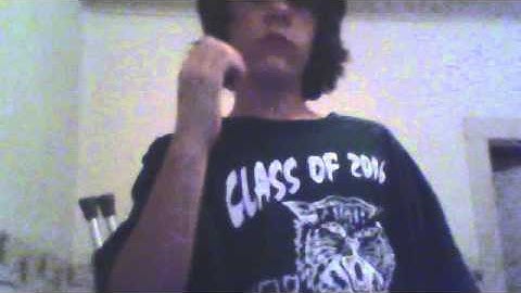 stupid kid slaps himself in the face