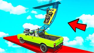 GTA 5: CUSTOM OFF-ROAD CAR + EXPLOSIVE AMMO = FUN with CHOP & BOB (GTA V PARKOUR RACE #55)