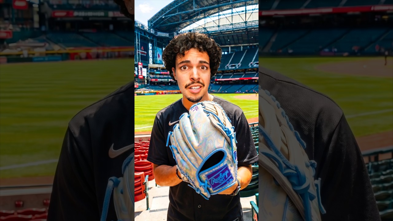 Catch a Ball, Win the Glove 😳 #baseball #mlb #challenge