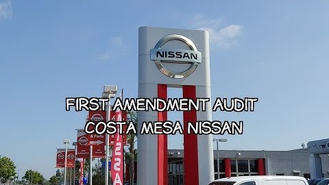Costa Mesa Nissan Asks For I.D. Because Of A Camera In Public📷