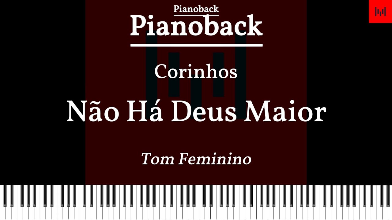 Não Há Deus Maior - Corinhos PLAYBACK PIANO Tom A LEGENDADO #playback #playbackgospel