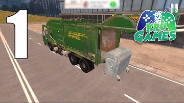 American Trash Truck Simulator 2020: Offline Games Gameplay Walkthrough #1 (Android, IOS)
