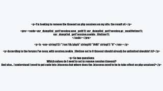 removing php session timeout