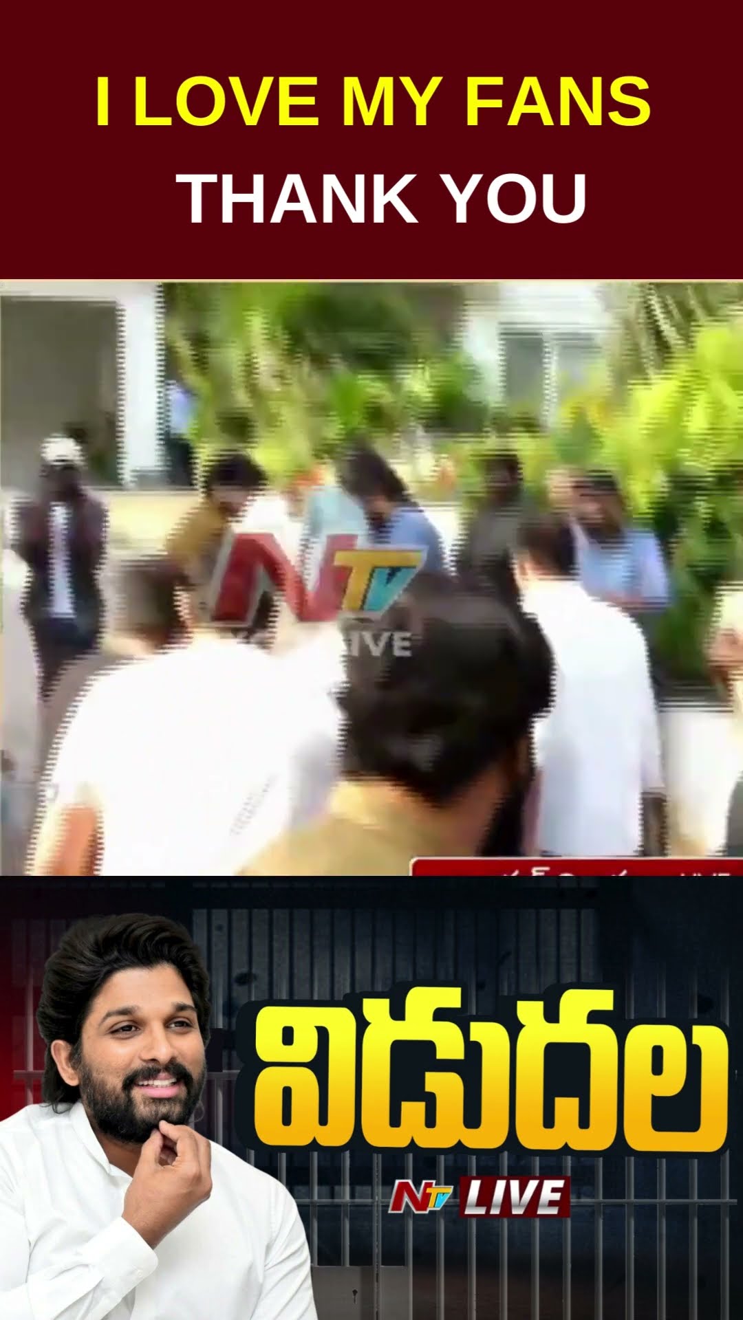 మీ అందరికీ పేరుపేరునా ధన్యవాదాలు | Allu Arjun | Ntv
