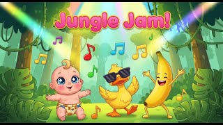 Banana, Duck & Baby’s Jungle Jam 🍌🦆 | Fun Kids Dance Song for Toddlers #childrenssong #toddlersongs