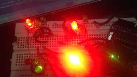 Traffic light 4 way. Using arduino uno