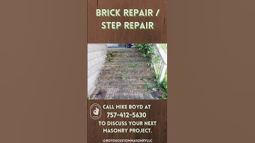 Brick Repair / Step Repair. Boyd