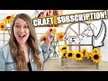 WOW!! DIY Year-Round Home Decor | May 2023 Craft Club Subscription Box | Wood Laser Cut Crafts