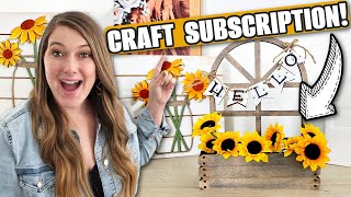 WOW!! DIY Year-Round Home Decor | May 2023 Craft Club Subscription Box | Wood Laser Cut Crafts