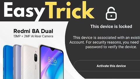 Xiaomi Redmi 8A Dual Mi Account Remove | Unlock Tool Solution | Step by Step Guide