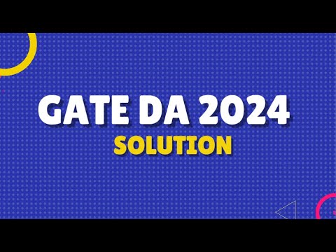 GATE DA 2024 Solution : Q11 | GATE Data Science Previous Year Questions| Probability | GATE DA