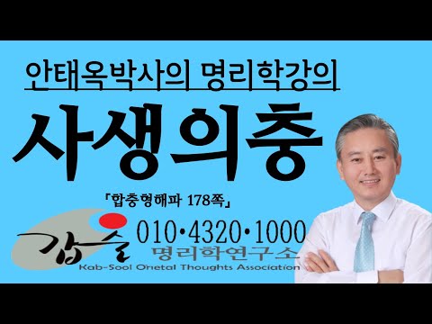 인신사해충의 특징-(합충형해파)-갑술명리학-안태옥박사의 사주팔자강의