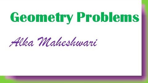 SSC CGL Math video lectures problems in geometry