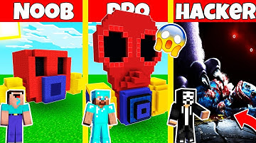 POPPY PLAYTIME CHAPTER 3 GAS MASK TEASER HOUSE BUILD CHALLENGE - NOOB vs PRO vs HACKER / Animation