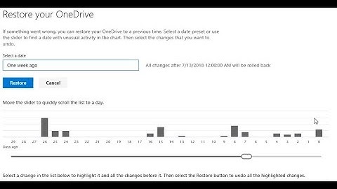 2 Minute Tuesdays - Restore my OneDrive!
