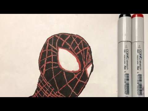 Drawing Miles Morales ~Spider-Man~ - YouTube