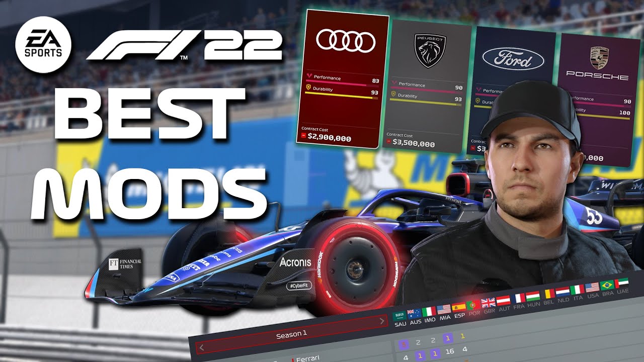 The best mods for F1 22: From V8 engines to the 2026 season