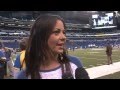 Sara Evans interview before SNF Colts game 10/20/13.