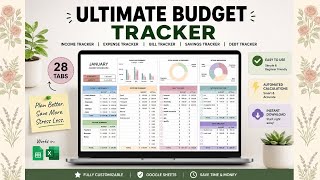 Simple Budget Spreadsheet In Google Sheet | Beginner Tutorial