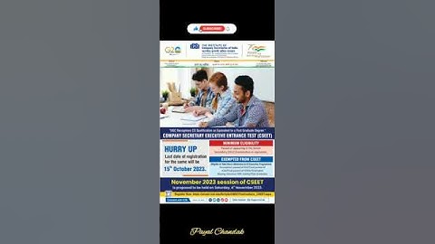 CSEET NOVEMBER 2023 Exam date | Last date of registration #cseet #cs #icsi #ca #ytshorts #motivation