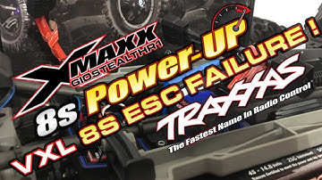 TRAXXAS X-MAXX 8S VXL ESC FAILURE POWER-UP