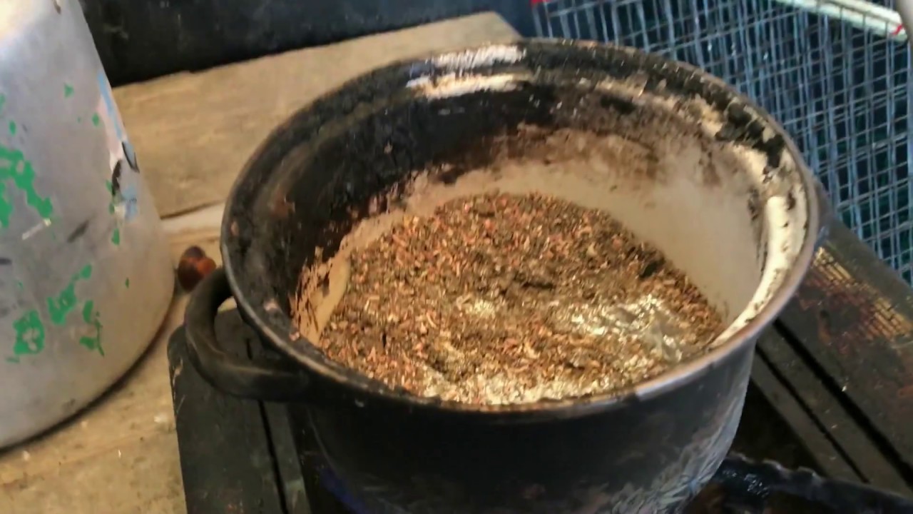 Плавка свинца из аккумулятора