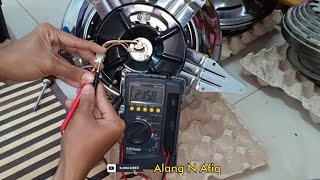 Kipas Siling Rosak /Tidak Berpusing. Cara Cek Motor Brand Alpha Cosa Wings Fanmaster Guna Multimeter