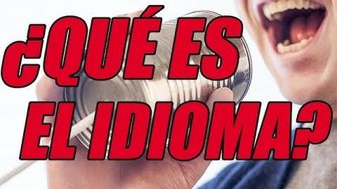 EXPLICACIÓN DEL CONCEPTO DE IDIOMA (BIEN EXPLICADO CON EJEMPLOS) - WILSON TE EDUCA