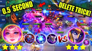 THIS IS WHAT HAPPEN IF 3 STAR ODETTE GOT BOOK MAGES ITEMS 0.5 SEC DELETE VS HYPER CARRY IRITHEL!