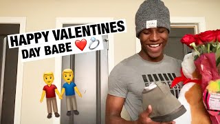 SURPISING MY BOYFRIEND WITH HIS VALENTINES DAY GIFTS! ** EMOTIONAL**