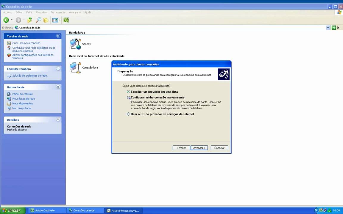 como configurar internet banda ancha en windows xp