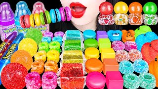 ASMR RAINBOW DESSERTS *FRUITS KINJO HONEY JELLY CANDY 무지개 후르츠 킨조젤리, 다양한 캔디스낵 EATING SOUNDS MUKBNAG먹방
