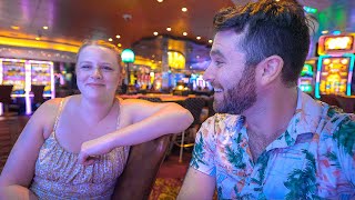 Gambling On A Cruise Ship With $300, Let’s See What Happens | LAST Night On Symphony Of The Seas screenshot 3