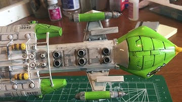 Round 2 MPC Mark IX Hawk 1/72 scale model build Space 1999