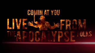 Comin At Ya Live From The Apocalypse Folks!! Thanks Charlie! lol