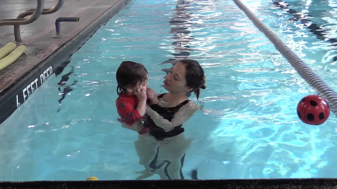 Adorable Baby Hugging Swimming Teacher After Swimming Lesson Youtube