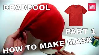 DIY Deadpool Fabric Mask Part 1 - Template & Sewing | DIY