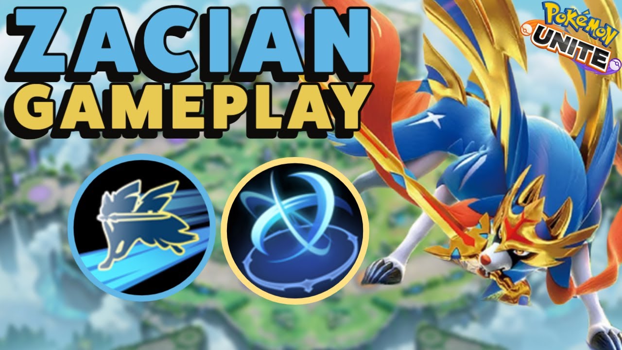 Zacian Gameplay Pokemon Unite - YouTube