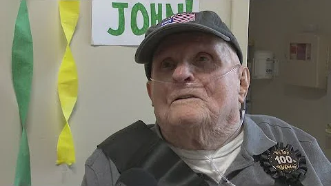 World War II veteran celebrated on 100th birthday