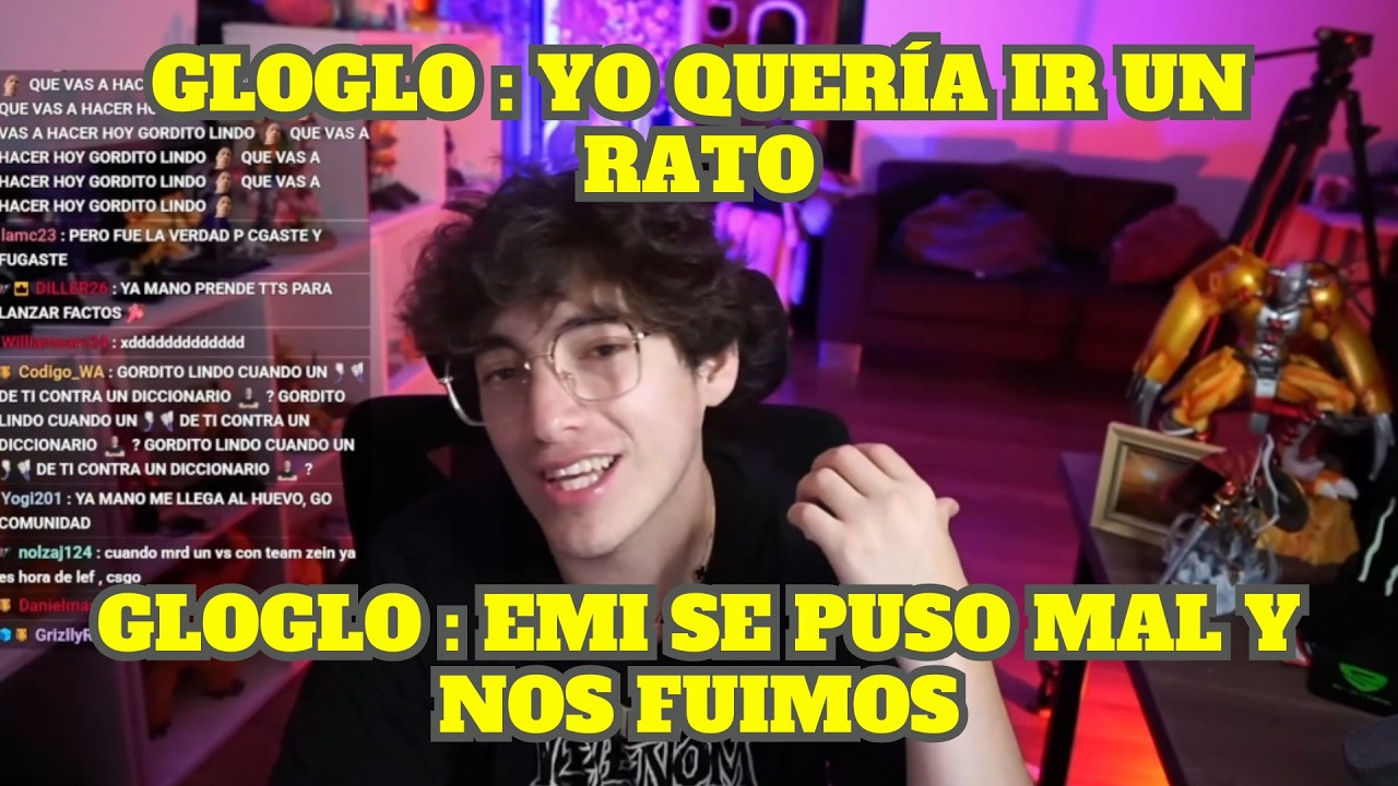 GLOGLO HABLA SOBRE LA RAZÓN POR LA QUE SE FUE DE LA FIESTA DE KIMICAT