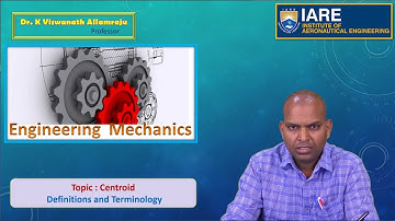 Centroid Definitions and Terminology by Dr. K Viswanath Allamraju