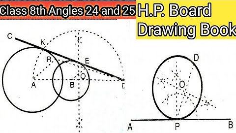 Class 8th Angles 24 and 25 H.P. Board Drawing Book  |  How to Draw Angles